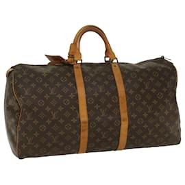 Louis Vuitton-Louis Vuitton-Monogramm Keepall 55 Boston Bag M.41424 LV Auth 52224-Monogramm
