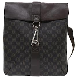 Loewe-LOEWE Shoulder Bag Leather 2Set Brown Auth bs7728-Brown