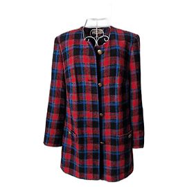 Abrigo de tartán de Givenchy Roja Azul Multicolor Verde