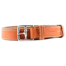 Hermès-HERMES  Belts T.cm 75 leather-Brown