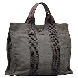 Hermès-Toile Herline PM-Gris