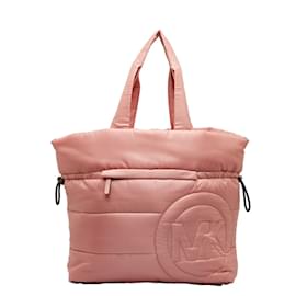 Michael Kors-Große, gesteppte Rae-Einkaufstasche aus Nylon 35F1U5RT3C-Pink