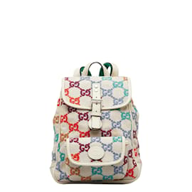 Gucci-GG Canvas Children's Backpack  630818-Beige