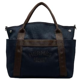 Hermès-Sac de Pansage Sac de Pansage-Bleu