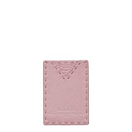 Fendi-Leather Card Case-Pink