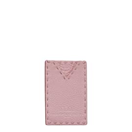 Fendi-Leather Card Case-Pink