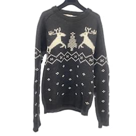 Saint Laurent-SAINT LAURENT  Knitwear & sweatshirts T.International L Wool-Black