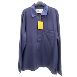 Autre Marque-NON SIGNE / UNSIGNED  Shirts T.International L Viscose-Navy blue
