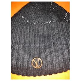 Louis Vuitton-Hats-Black