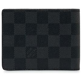 Portafoglio sottile Louis Vuitton Damier Graphite nero Nero