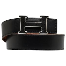 Hermès-Ceinture réversible Hermes Constance noire-Noir