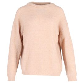 Acne Studios gebürsteter Strickpullover aus pfirsichfarbenem Mohair Angeln