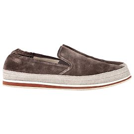 Prada Sport Espadrille Sneakers in Brown Suede  Brown