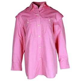 Isabel Marant-Camisa Isabel Marant Vinela de algodón rosa-Rosa