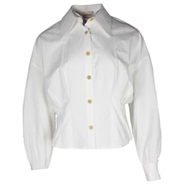 Top Khaite Arwin de algodón blanco Blanco