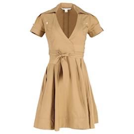 Diane Von Furstenberg-Diane Von Furstenberg Wrap Dress in Brown Polyester-Brown