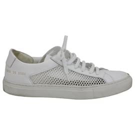Autre Marque-Common Projects Achilles Mesh Low-Top Sneaker in White Leather-White