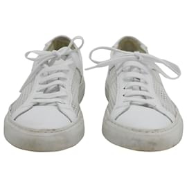 Autre Marque-Common Projects Achilles Mesh Low-Top Sneaker in White Leather-White
