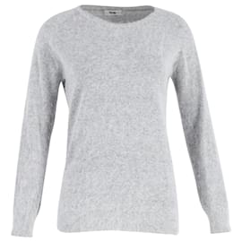 Acne Studios gebürsteter Strickpullover aus grauem Mohair Braun