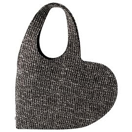 Borsa Shopper Cuore - Coperni - Tweed - Nera Nero