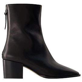 Bottines Amina - Aeyde - Cuir - Noir Noir