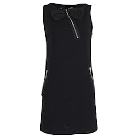 Love Moschino-Love Moschino Mini Shift Dress in Black Cotton-Black