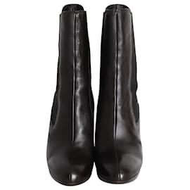 Miu Miu-Miu Miu High Heel Ankle Boots in Brown Leather-Brown