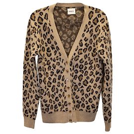 Khaite Amelia Jacquard-Cardigan aus Kaschmir mit Animal-Print Andere
