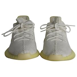 Yeezy-ADIDAS YEZY BOOST 350 V2 Sneakers in tela lavorata a maglia bianca-Bianco