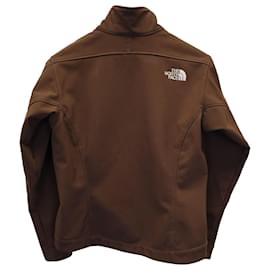 The North Face-The North Face Apex Soft-Shell Jacket in Brown Polyester-Brown