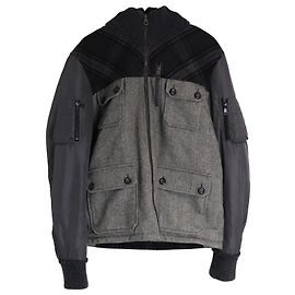 Dolce & Gabbana Karierte Utility-Jacke mit Kapuze aus mehrfarbiger Wolle Andere Python drucken