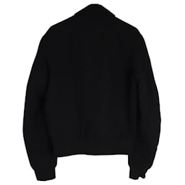 Dior-Giacca con zip Dior in lana vergine nera-Nero