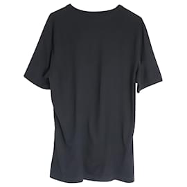 Dolce & Gabbana-Camiseta con logo Dolce & Gabbana de algodón negro-Negro