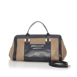 Chloé-Chloe Alice Leather Bag Leather Handbag in Fair condition-Brown