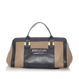 Chloé-Chloe Alice Leather Bag Leather Handbag in Fair condition-Brown