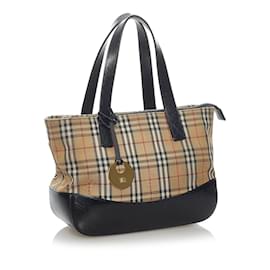 Burberry-Nova Check Handbag-Brown