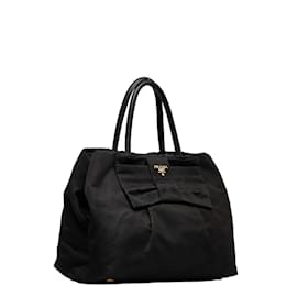 Prada-Tessuto Fiocco Tote Bag BN1601-Black