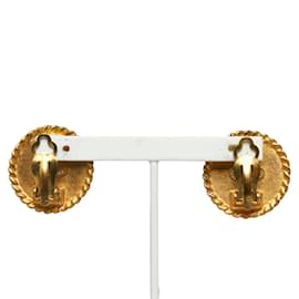 Chanel-CC Clip On Earrings-Golden