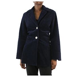 Ganni Blauer Cordblazer – Größe EU 34 Blau