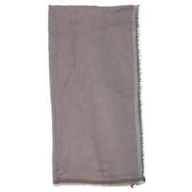 Loro Piana Sciarpa marrone in cashmere e seta Marrone