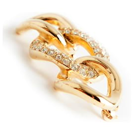 Christian Dior-Broche de link-Dourado