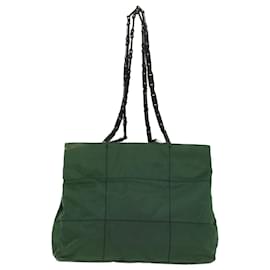 Prada-PRADA Shoulder Bag Nylon Green Auth cl684-Green