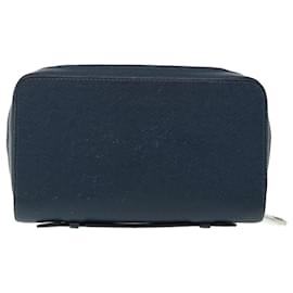 Louis Vuitton-LOUIS VUITTON Taiga Zippy XL Wallet Blue Marine M44276 LV Auth 51249-Other