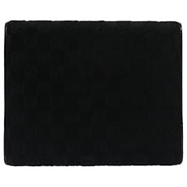 Gucci-GUCCI GG Canvas Day Planner Cover Outlet Cuero Harako Negro Auth am4921-Negro