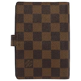 Louis Vuitton-LOUIS VUITTON Damier Ebene Agenda PM Day Planner Cover R20029 LV Auth 52167-Other