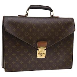 Louis Vuitton Porte-Documents Monogram Macassar Canvas M52005 Briefcase  Boxed