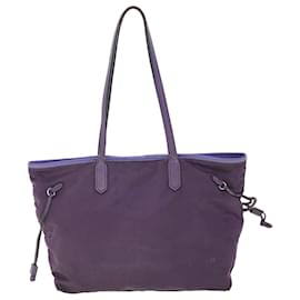 Prada-PRADA Tote Bag Nylon Purple Auth 52006-Purple