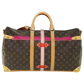 Louis Vuitton-LOUIS VUITTON Summer Trunk Keepall Bandouliere 50 Boston Bag M43613 auth 51260a-Monogram
