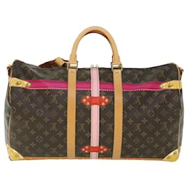 Louis Vuitton-LOUIS VUITTON Summer Trunk Keepall Bandouliere 50 Boston Bag M43613 auth 51260NO-Monograma