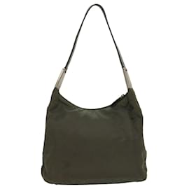 Prada-PRADA Shoulder Bag Nylon Khaki Auth cl699-Khaki